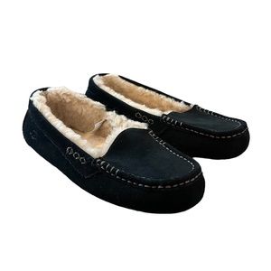 UGG Black Suede Slippers